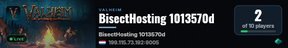 BisectHosting 1013570d live status badge