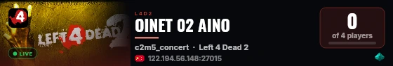 OINET 02 AINO live status badge