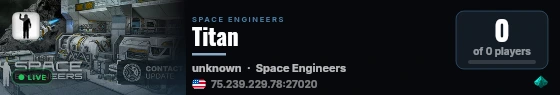 Titan live status badge
