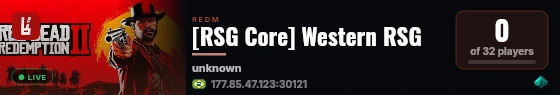 [RSG Core] Western RSG live status badge