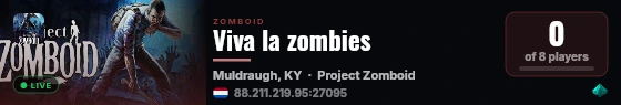 Viva la zombies live status badge