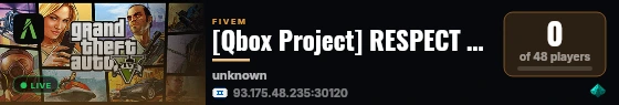 [Qbox Project] RESPECT RP SPEED live status badge