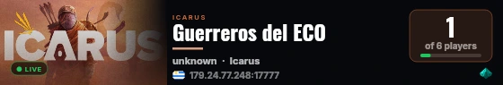 Guerreros del ECO live status badge