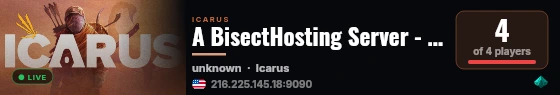 A BisectHosting Server - 7b19c711 live status badge