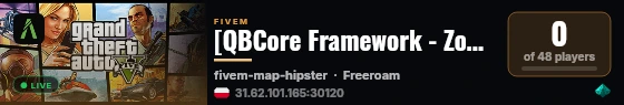 [QBCore Framework - Zombie Mode] Volta_Zombies live status badge