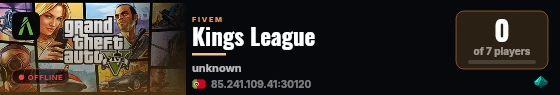 Kings League live status badge