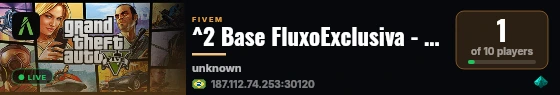 ^2 Base FluxoExclusiva - TEMA PROPRIO 👹 ^7 | ☂️ Base Completa e Inovadora ☂️ | 🎮 https://discord.gg/fluxoshop live status badge