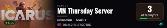 MN Thursday Server live status badge