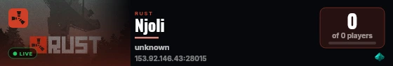 Njoli live status badge