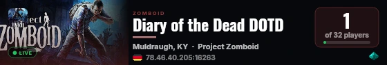 Diary of the Dead DOTD live status badge
