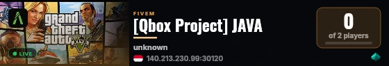 [Qbox Project] JAVA live status badge