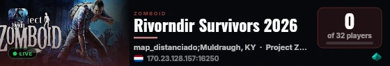 Rivorndir Survivors 2026 live status badge