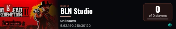 BLN Studio live status badge