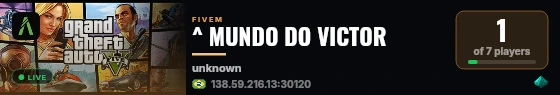 ^ MUNDO DO VICTOR live status badge