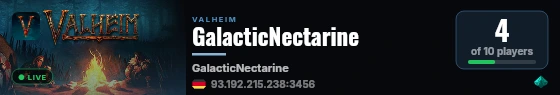 GalacticNectarine live status badge