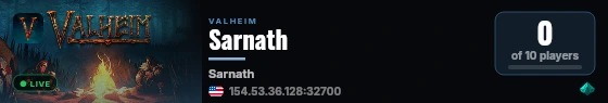 Sarnath live status badge