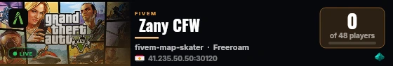  Zany CFW live status badge