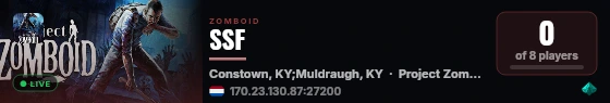 SSF live status badge