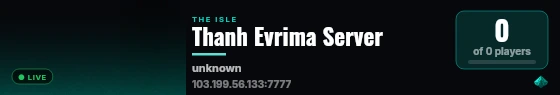 Thanh Evrima Server live status badge