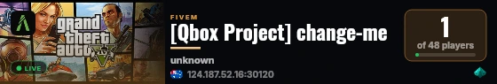 [Qbox Project] change-me live status badge