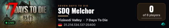 SDQ Melchor live status badge