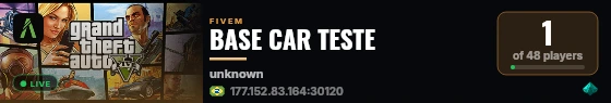 BASE CAR TESTE live status badge