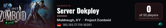 Server Dokploy live status badge