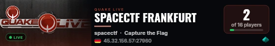SPACECTF FRANKFURT live status badge