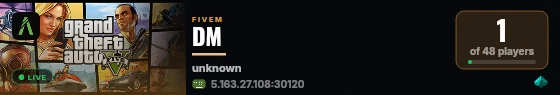DM live status badge