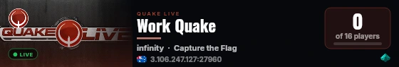 Work Quake live status badge