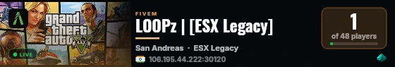 LOOPz | [ESX Legacy] live status badge
