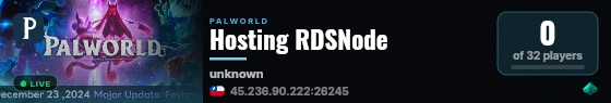 Hosting RDSNode live status badge