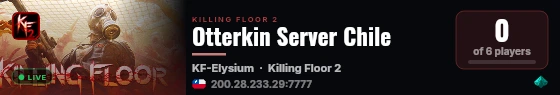 Otterkin Server Chile live status badge