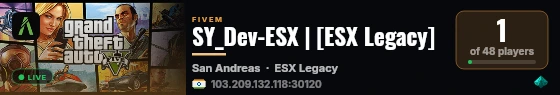 SY_Dev-ESX | [ESX Legacy] live status badge