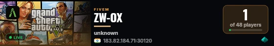 ZW-OX live status badge