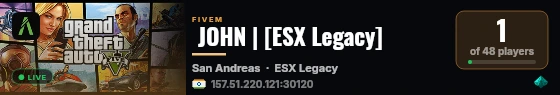  JOHN | [ESX Legacy] live status badge