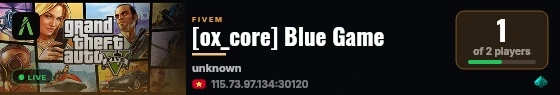 [ox_core] Blue Game live status badge