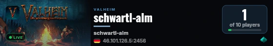 schwartl-alm live status badge