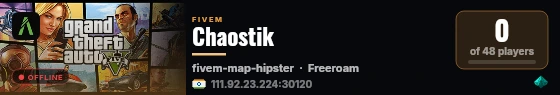 Chaostik live status badge