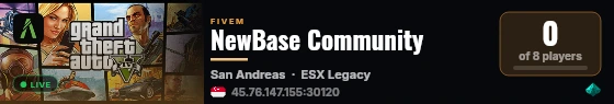 NewBase Community live status badge
