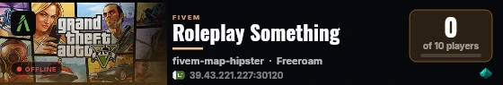 Roleplay Something live status badge
