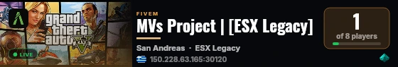 MVs Project | [ESX Legacy] live status badge