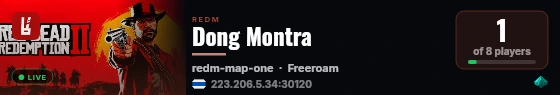 Dong Montra live status badge