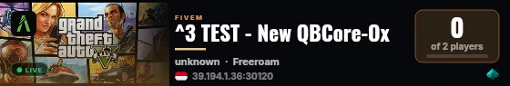 ^3 TEST - New QBCore-Ox live status badge