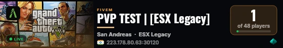 PVP TEST | [ESX Legacy] live status badge