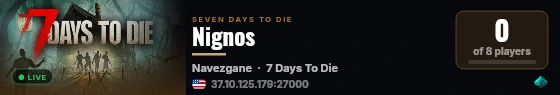Nignos live status badge