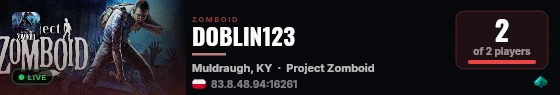 DOBLIN123 live status badge