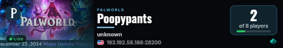 Poopypants live status badge