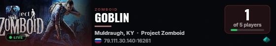 GOBLIN live status badge