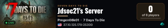 Jdsoc21's Server live status badge